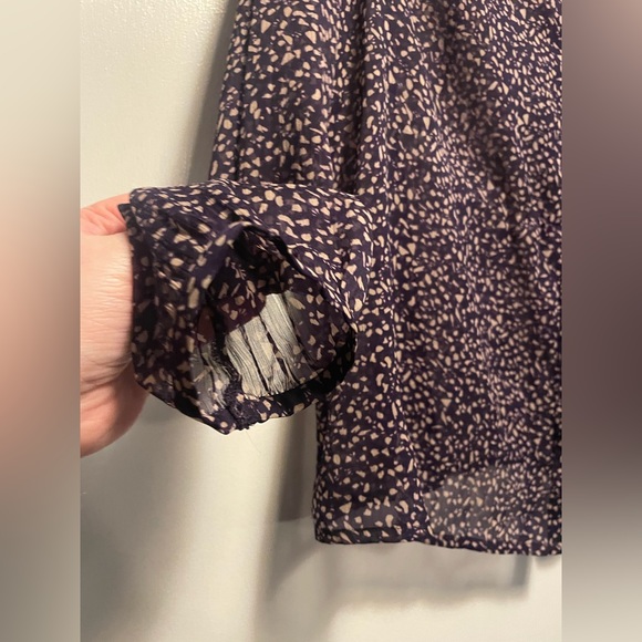 Esprit Purple Women’s Button Down Sheer Shirt Size XL - Picture 4 of 14